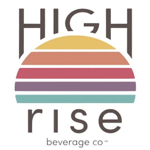 High Rise Beverage Co. colorful logo.
